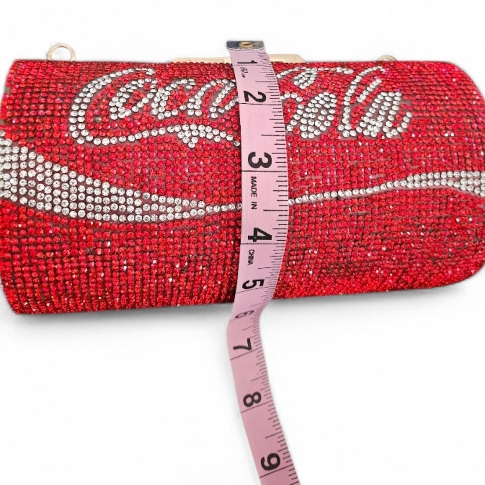 Coca-Cola Can Rhinestone-Encrusted Sparkly Handbag/Clutch - Picture 10 of 16